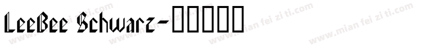 LeeBee Schwarz字体转换